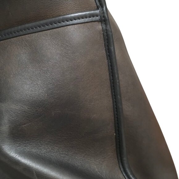 Vintage Coach Black Leather Messenger Bag Briefcase - Made in USA - No E4C 5266 - Picture 6 of 6